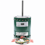 EM Blower Motor, 1 hp, 1075 rpm, 5-Speed, CCW/CW, 115V