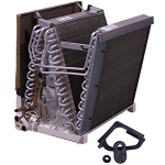 Flex Coil, w/ Drainpan, 2R/20/2, 1.0, Alum, Up